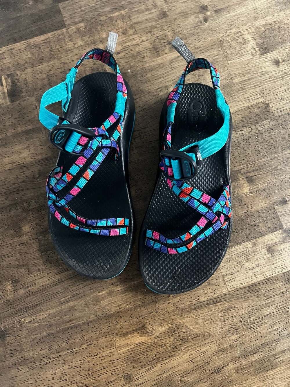 Chaco Kids' ZX/1 Ecotread Multi-Color Strappy Hiking Sandals